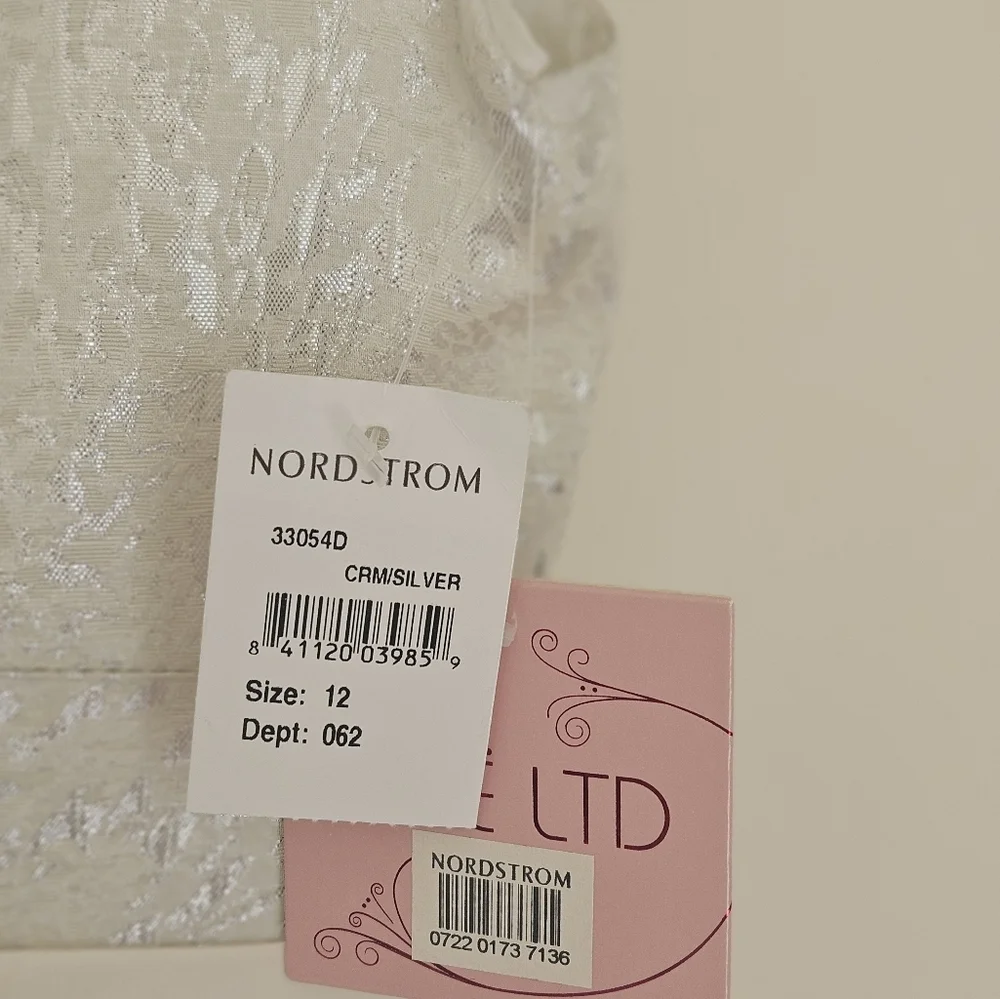 Zoe LTD Cream and Silver Girl's Fancy Dress NWT